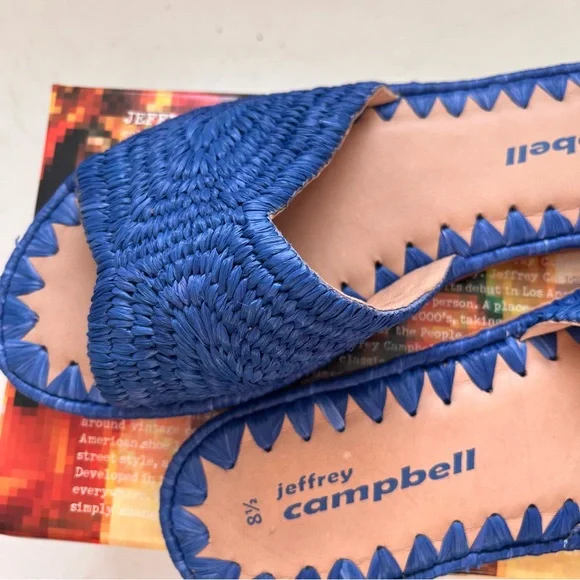 Woven blue sandals - Picture 2 of 5